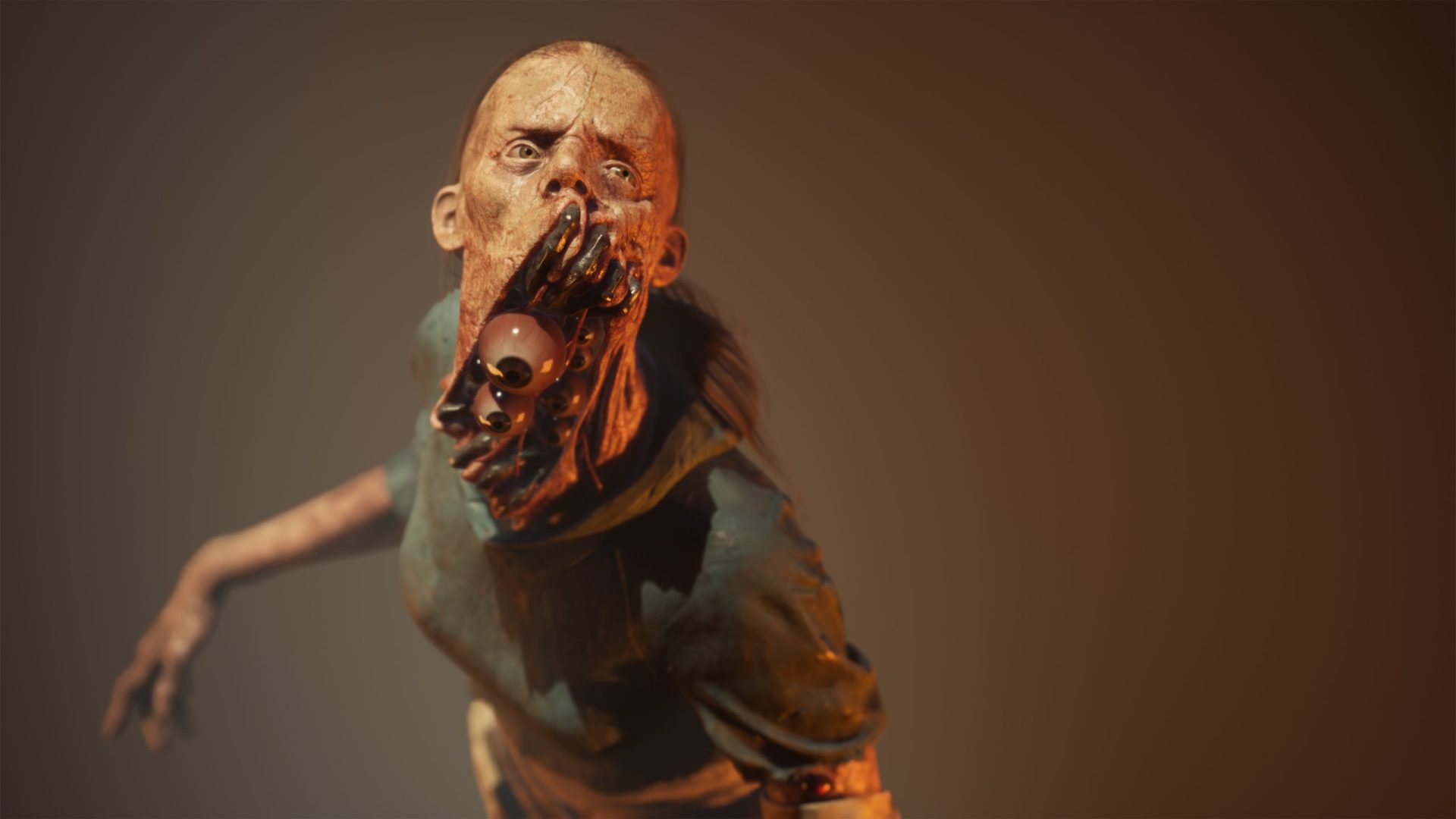 The 3D Character "Reclusa", posing 2.