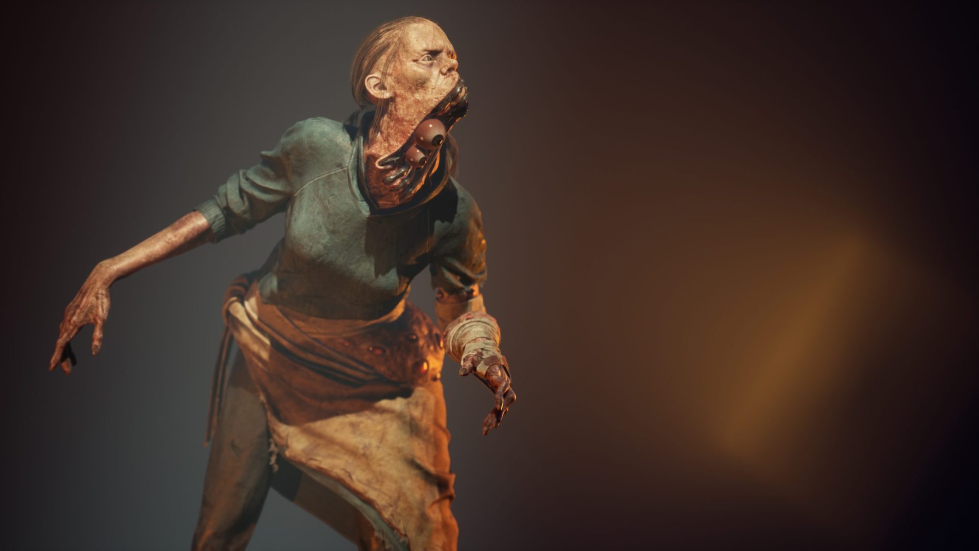 The 3D Character "Reclusa", posing 1.